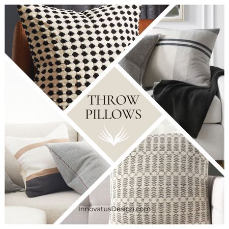 Looking for your next cozy chic throw pillow update? We gathered the best black and white options available! Designer approved!! 

#LTKhome #LTKstyletip #LTKFind