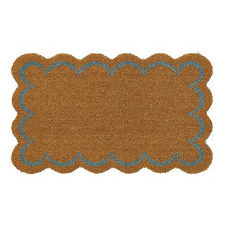 Scalloped Coir Welcome Door Mat | Ballard Designs, Inc.