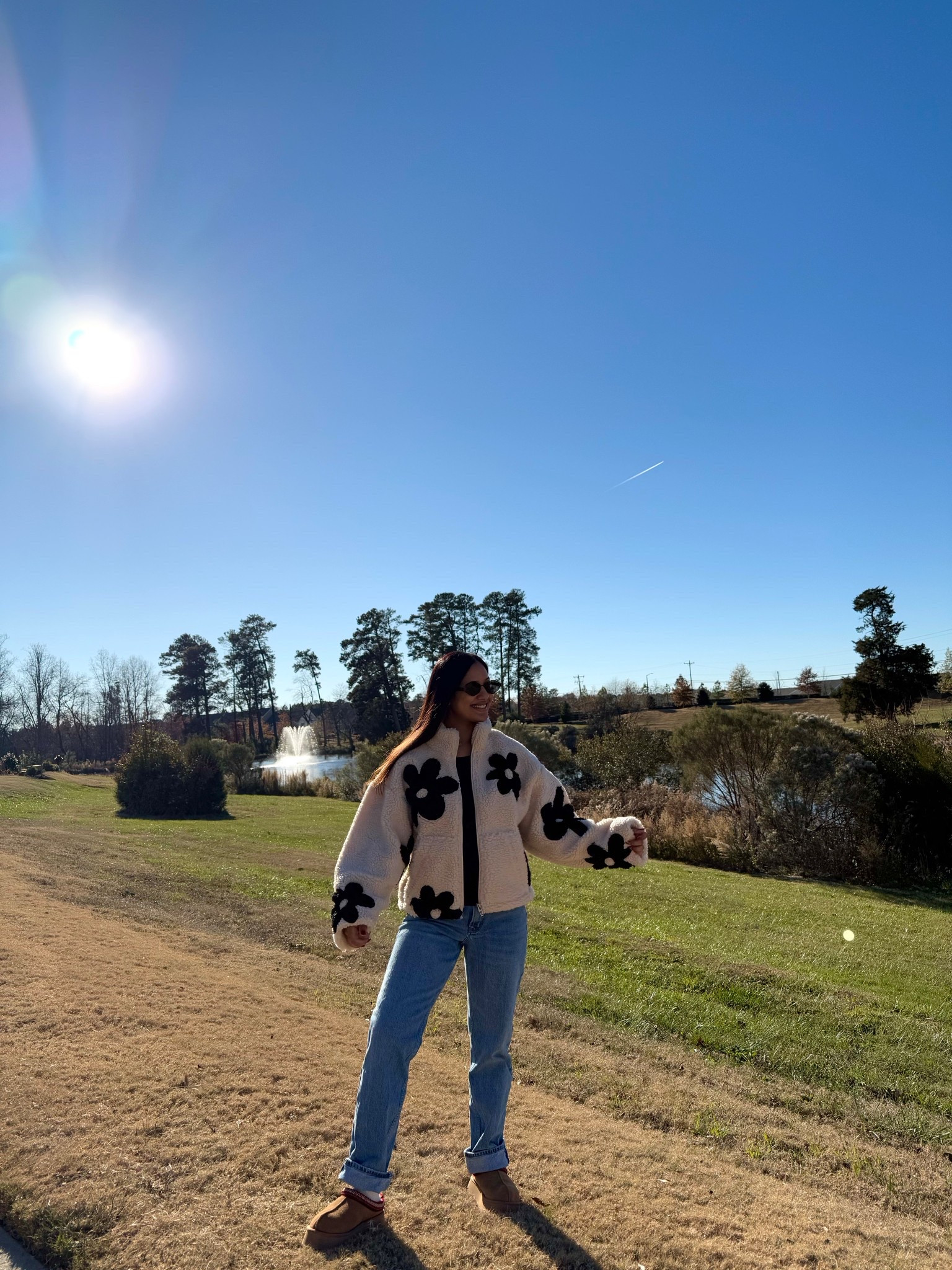 floral fleece 🖤🤍 