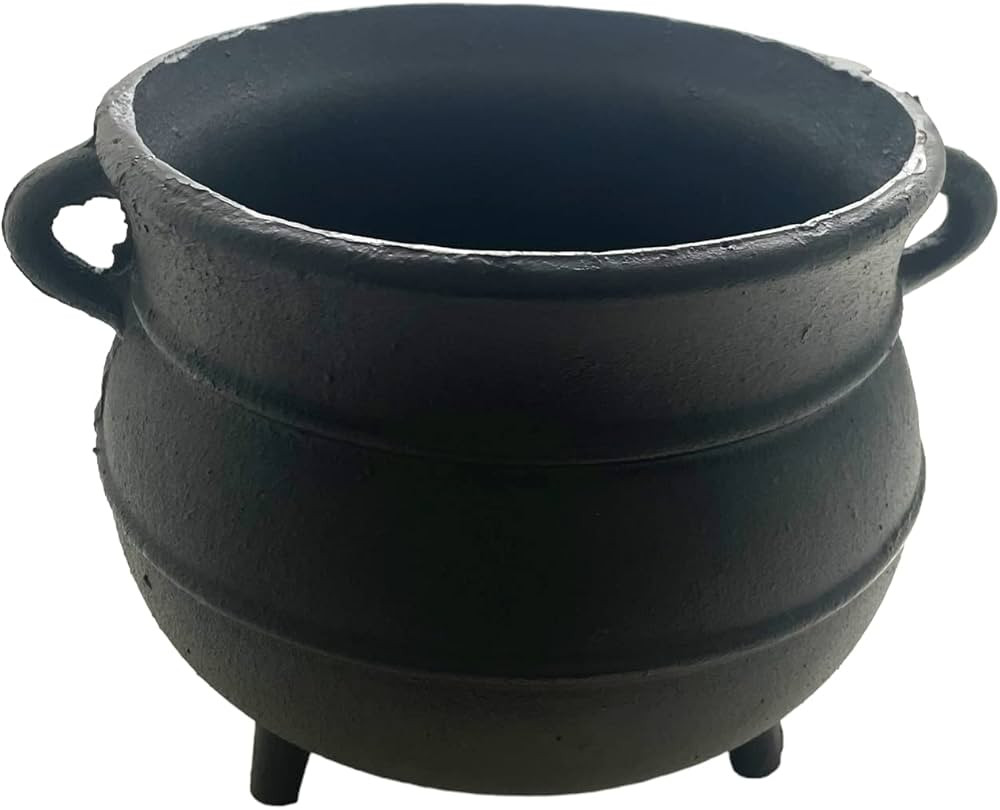 Black Painted Cast Iron Cauldron Size- 7 "D | Amazon (US)