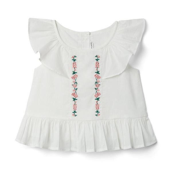 Embroidered Ruffle Top | Janie and Jack
