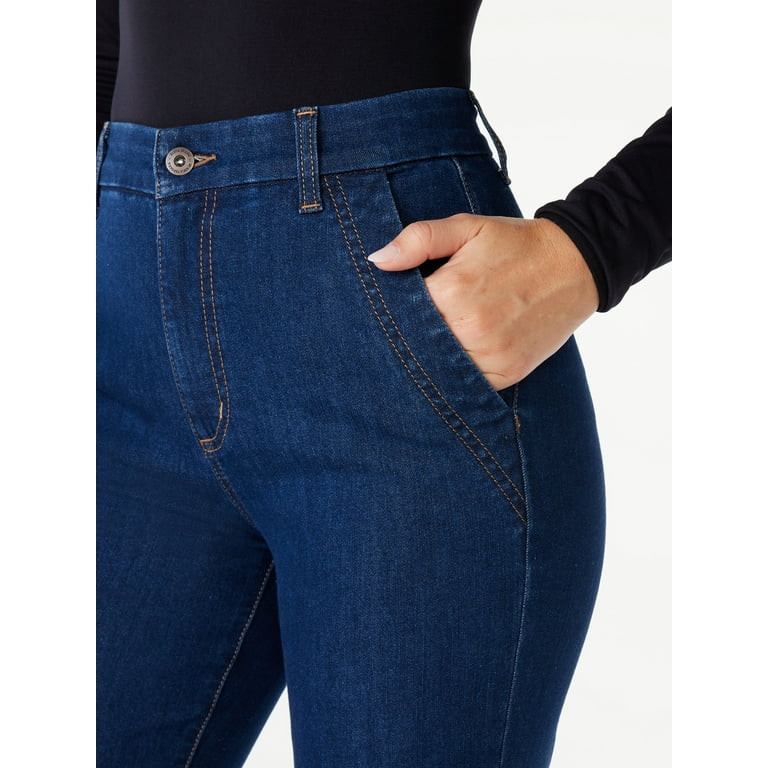 Sofia Jeans Women's Flare Trouser High-Rise Jeans, 30.5" inseam | Walmart (US)