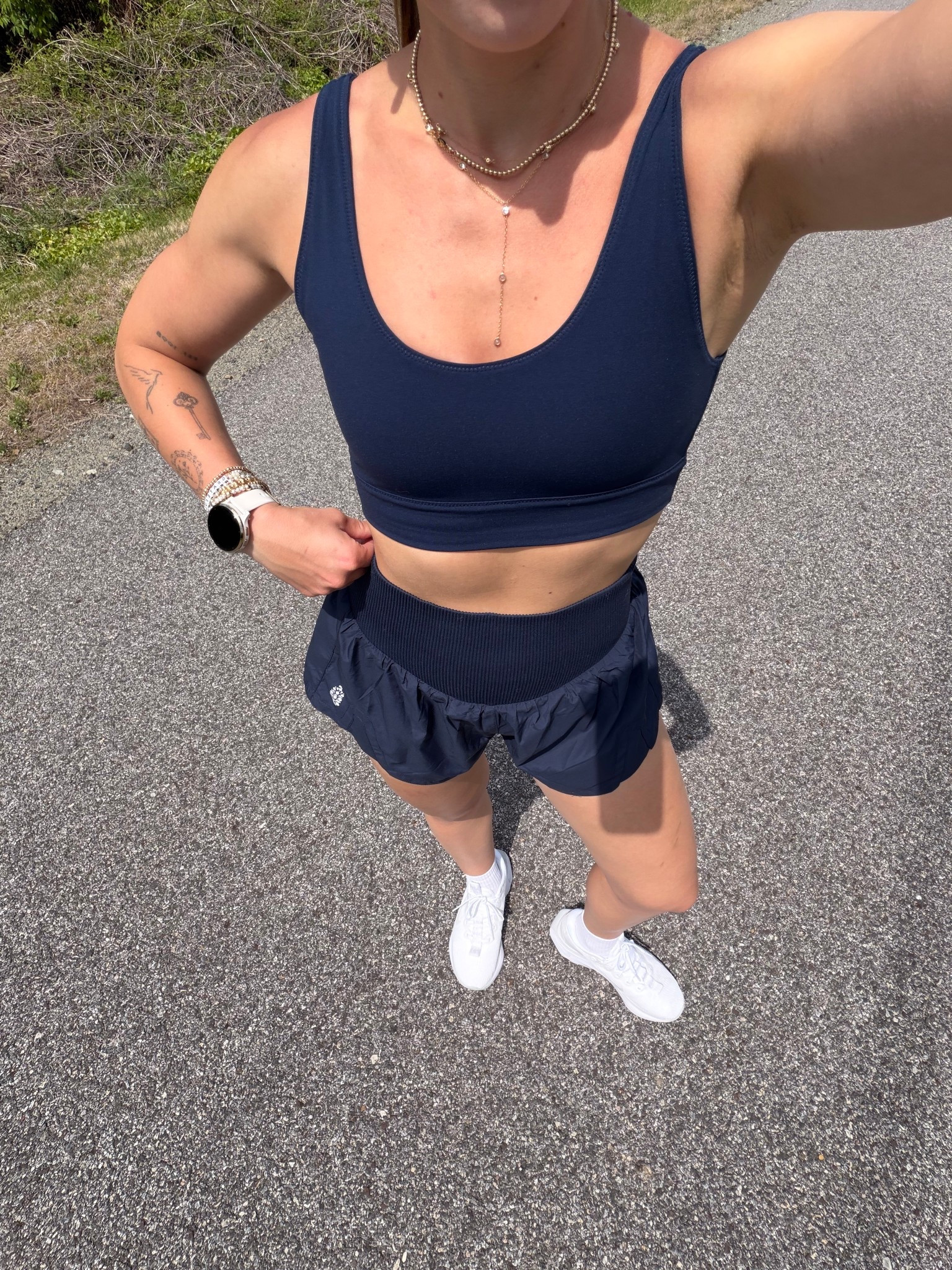 4/24/26 Navy Walk Outfit + Favorite Walking Sneakers


Today’s walk outfit in one of my favorite Free People Movement sets 🤍 wearing an XS in both the shorts and sports bra, paired with my Garmin and my go-to Nike sneakers for walking (so comfortable). Easy pieces I reach for on repeat—everything is linked here ✨



#LTKActive #LTKfitnessgoals