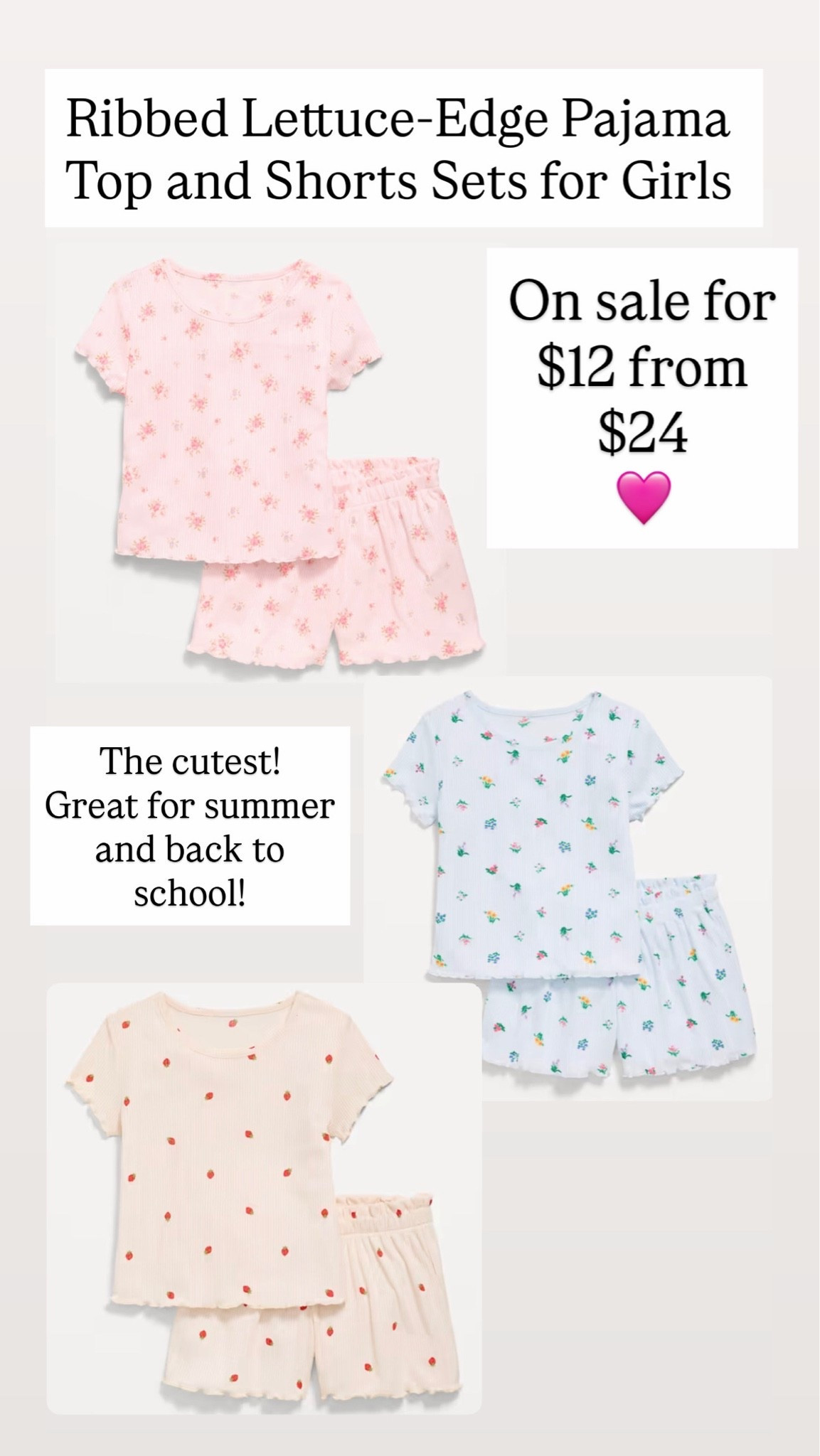Ribbed Lettuce-Edge Pajama Top and Shorts Set for Girls

#LTKKids #LTKSaleAlert
