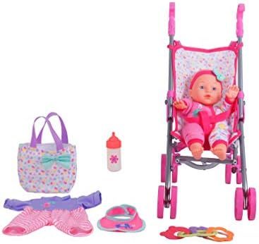 DREAM COLLECTION 12" Baby Doll Care Gift Set with Stroller | Amazon (US)