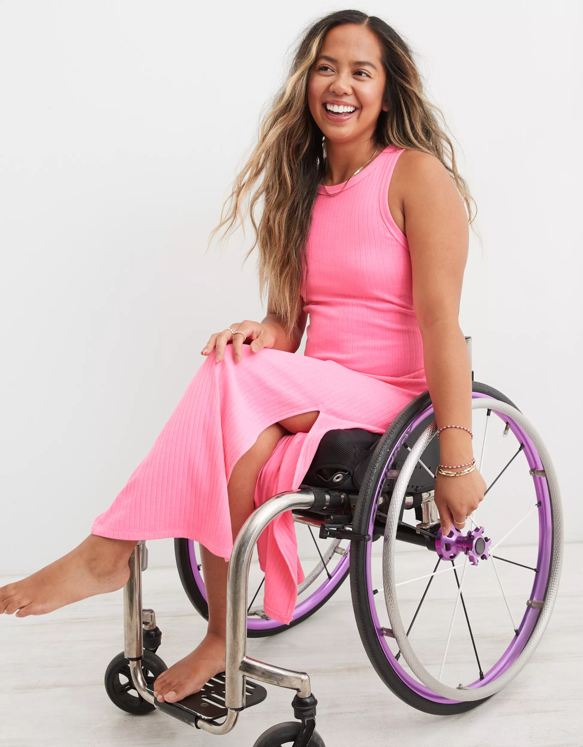 Aerie Open Back Midi Dress | Aerie