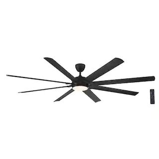 Home Decorators Collection Glenmeadow 84 in. Integrated LED Indoor Matte Black Ceiling Fan with L... | The Home Depot