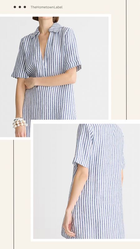 Blue and white stripe dress

#LTKSeasonal