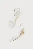 Saraih White Ankle Strap High Heel Sandals | Lulus (US)