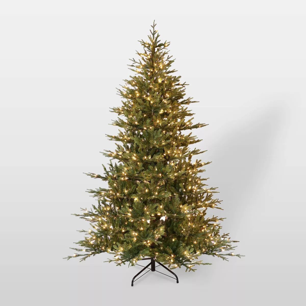 7.5ft Pre-Lit Full Berkshire Fir Artificial Christmas Tree - Puleo | Target