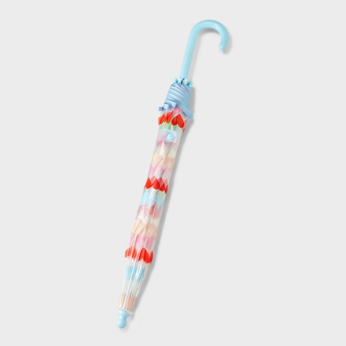 Girls' Heart Printed Stick Umbrella - Cat & Jack™ Clear | Target