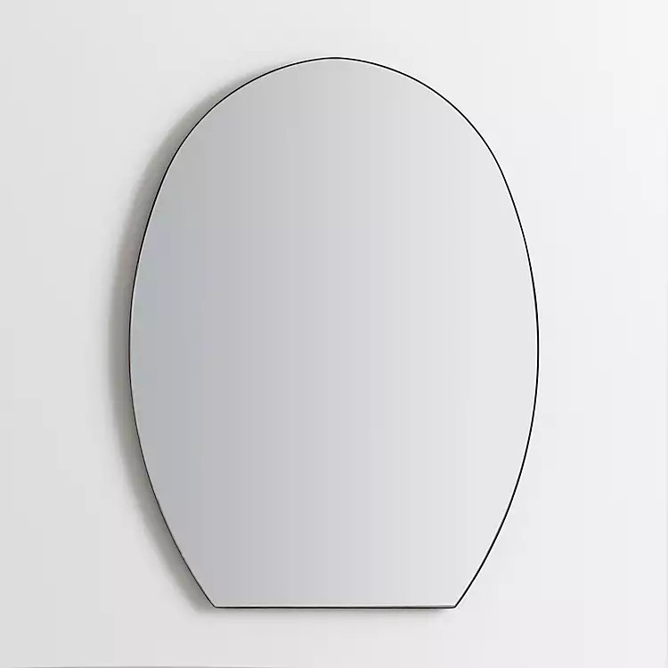Oval Shape Raw Edge Arched Wall Mirror | Kirkland's Home