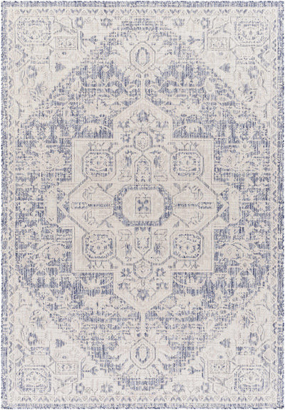 Aure Beige & Blue Area Rug | Boutique Rugs