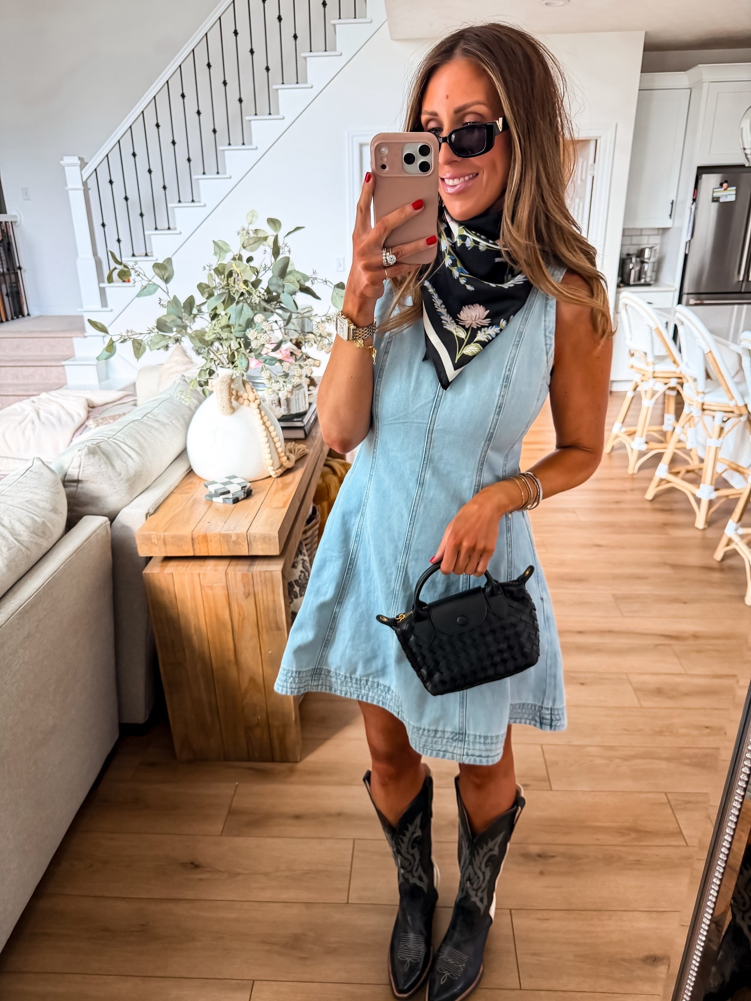 More western outfit, inspiration, girls, trip, Nashville country concert size medium denim dress

#LTKOver40 #LTKTravel