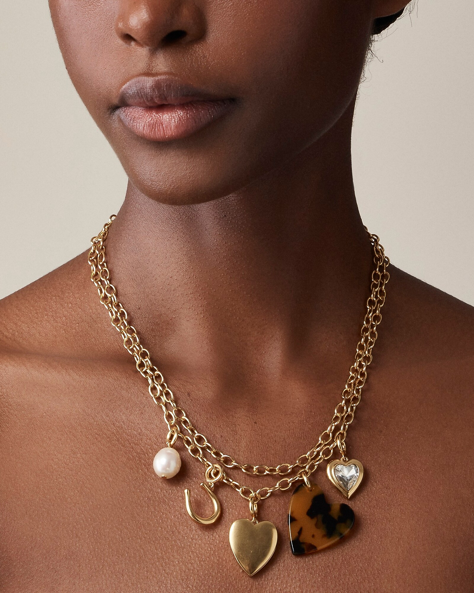 Heart charm necklace | J. Crew US