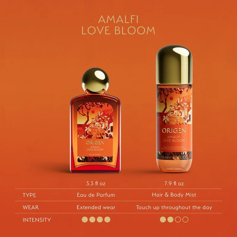 Origen Amalfi Love Bloom Hair and Body Mist, a Cozy and Comforting Floral Fruity Fragrance for Wo... | Walmart (US)