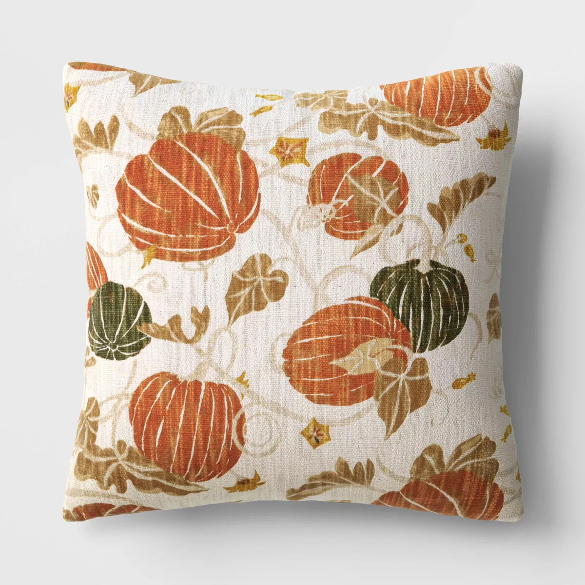 Printed Pumpkin Square Throw Pillow - Threshold™ | Target