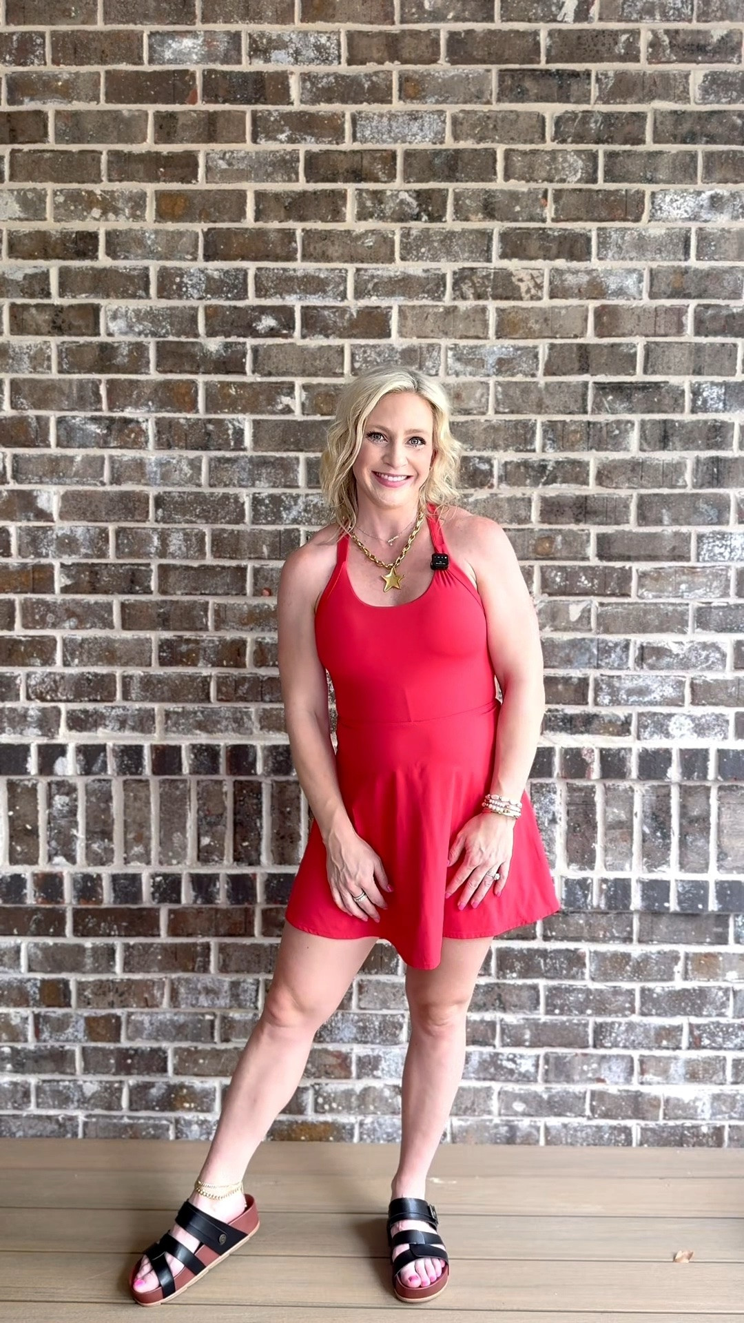 🤍 Living in easy outfits like this lately. This Halara active dress is one of my favorite pregnancy-friendly finds — lightweight, stretchy, built-in shorts, and actually comfortable over the bump. Plus the back detail is SO cute. Wearing a small, true to size ✨

#LTKBump #LTKootd #LTKActive