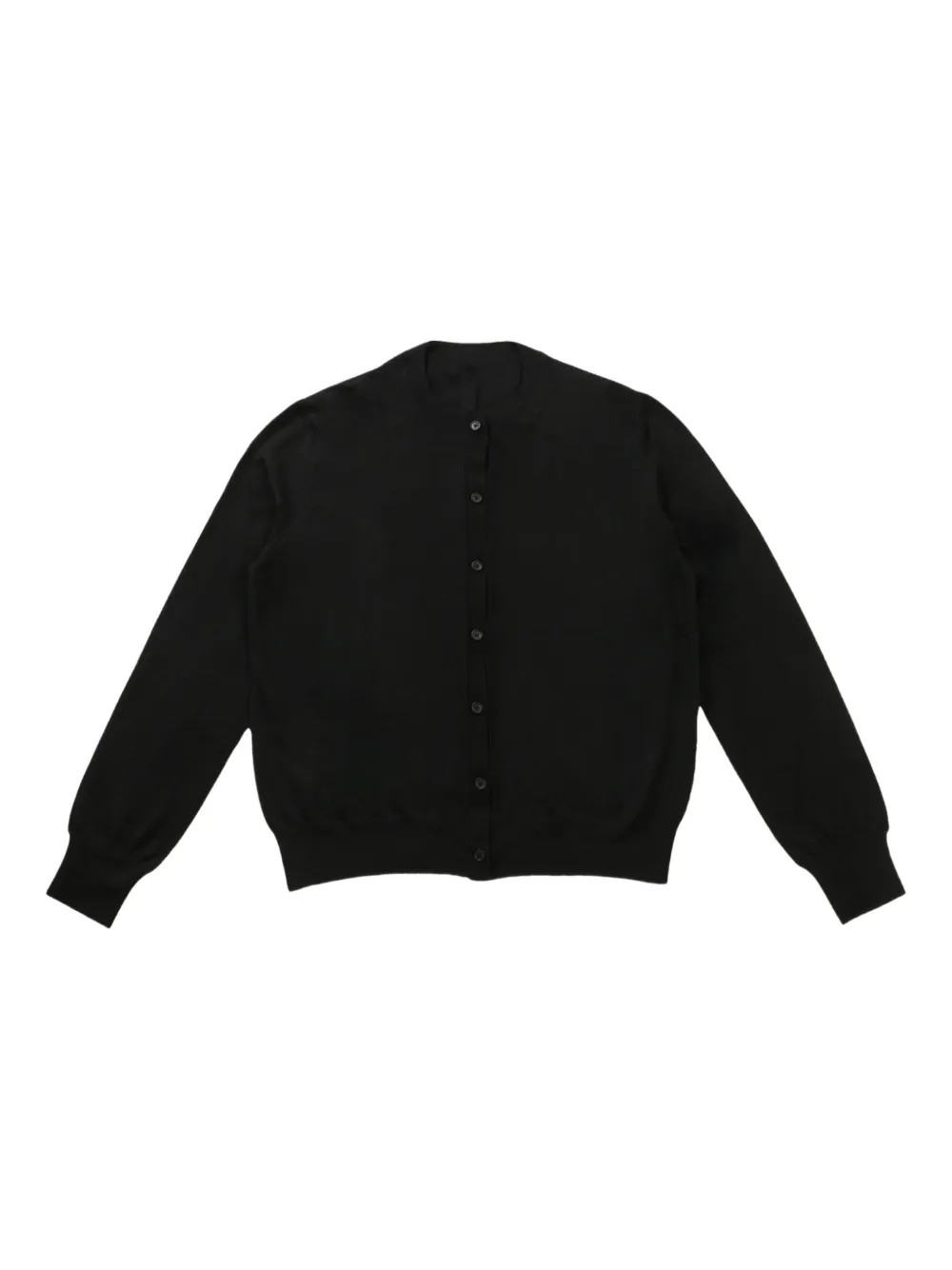 The Row Round Neck Cardigan | Black | FARFETCH | Farfetch Global