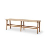 Bench #2 - Bench in Teak and Synthetic Rattan | Hati Home