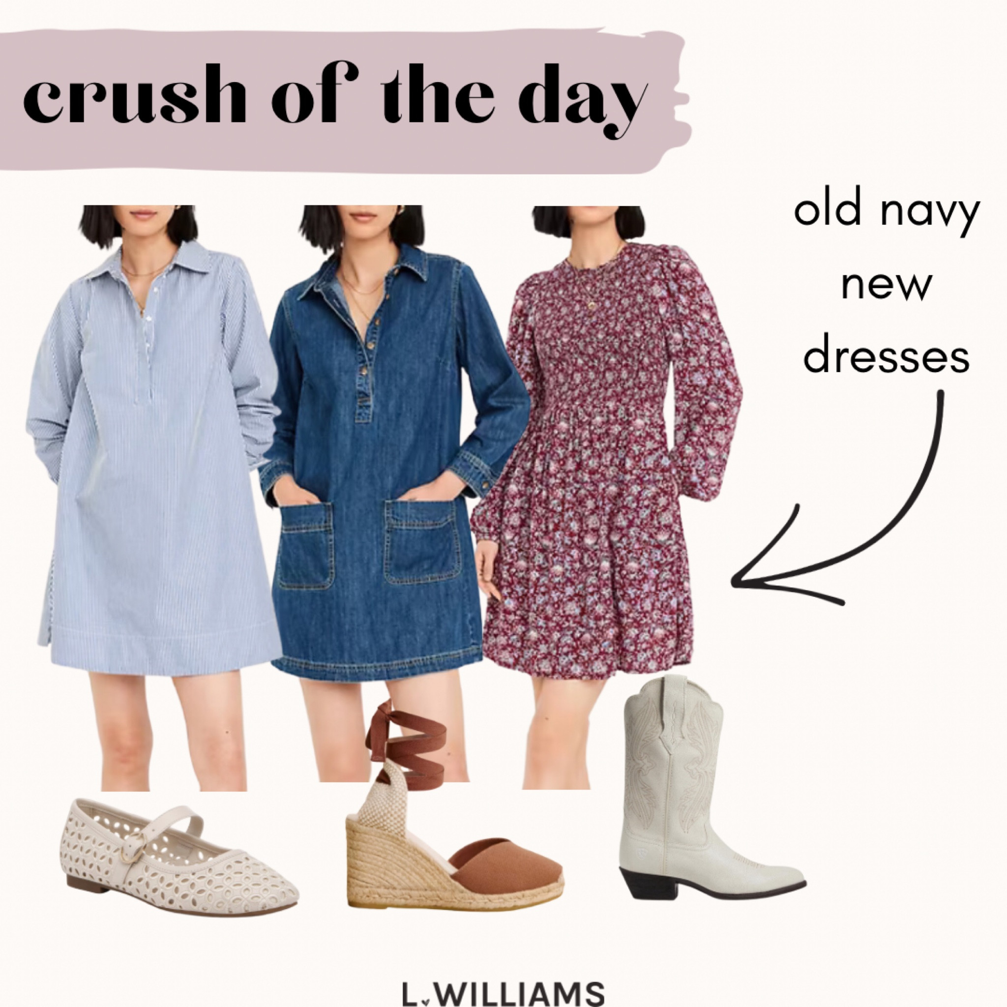 crush of the day…  adorable new @oldnavy dresses 🫶🏻 so easy to dress up or down… change up the look with fun shoes + layers ✨

#LTKFindsUnder100 #LTKStyleTip