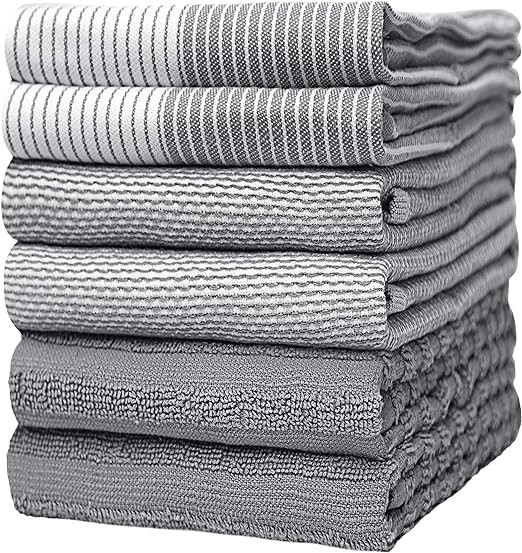 Amazon.com: Premium Kitchen Towels (20”x 28”, 6 Pack) | Large Cotton Kitchen Hand Towels | Fl... | Amazon (US)