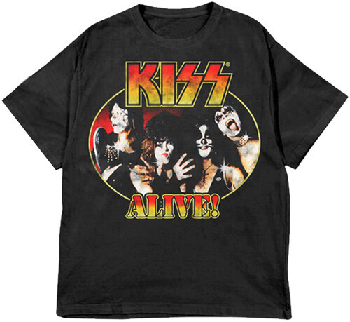Kiss Men's Alive! Portrait Short Sleeve T Shirt | Walmart (US)