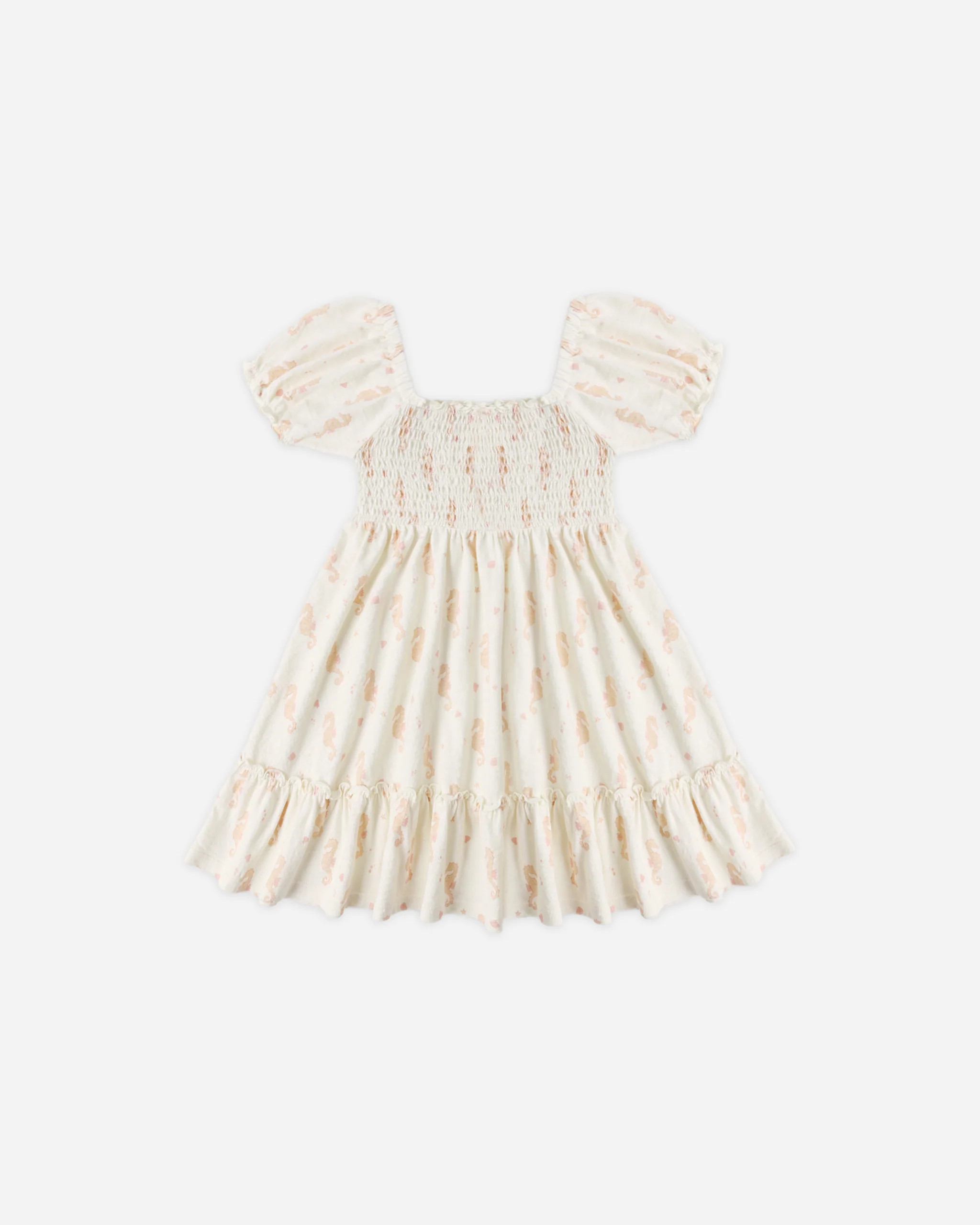 Sage Jersey Dress Seahorses | Rylee + Cru