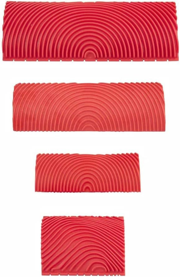 4 Pieces Wood Graining Tool,Wood Grain Tool, Rubber Wood Pattern Graining Knurling Tool On All Su... | Amazon (US)