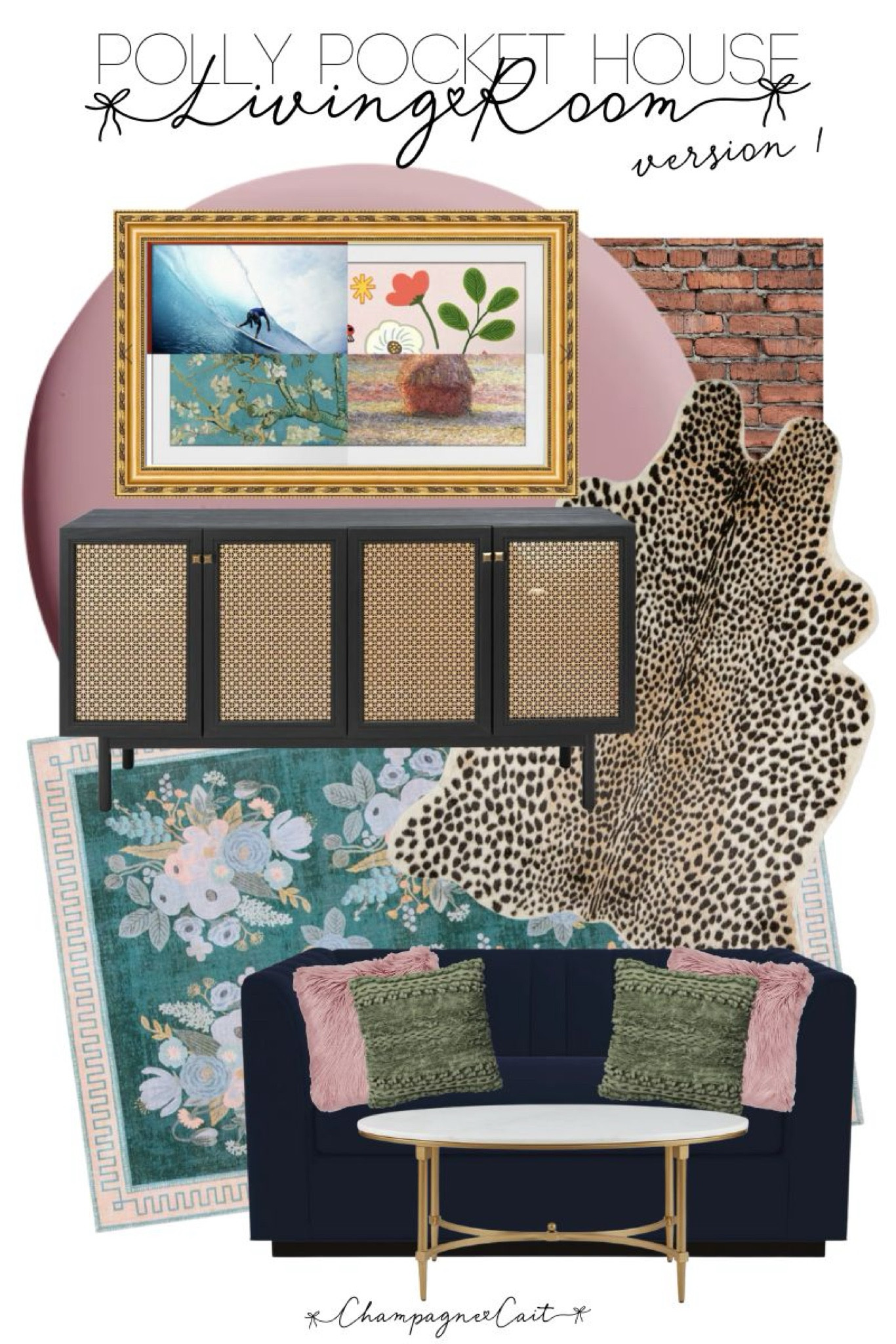 Living Room Inspo for the Polly Pocket House (Version 1!) 💙💚🩷

#LTKStyleTip #LTKHome