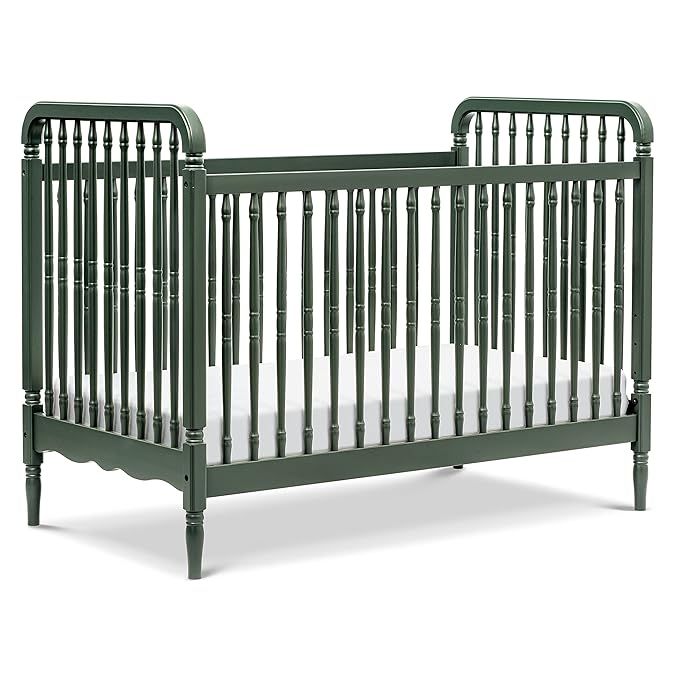NAMESAKE Liberty 3-in-1 Convertible Spindle Crib with Toddler Bed Conversion Kit in Forest Green,... | Amazon (US)