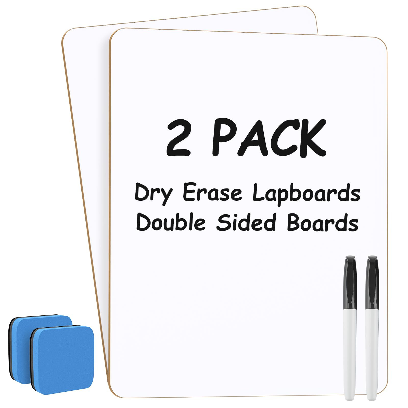 MaxGear Small White Board 2 Pack Dry Erase Boards, 9''x 12'' Mini White Board Double Sided Portab... | Amazon (US)