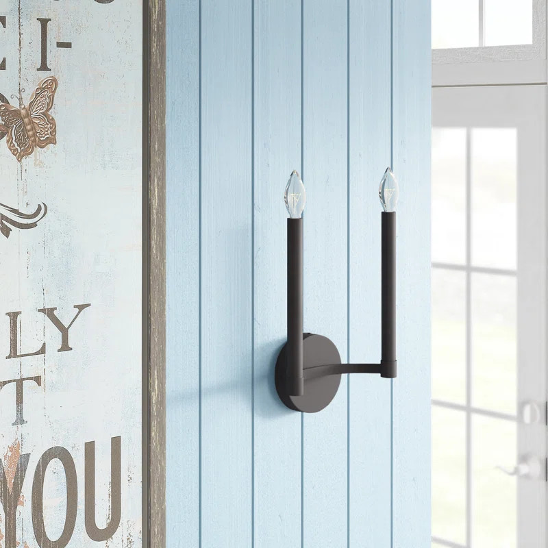 Gus Steel Candle Wall Light | Wayfair North America