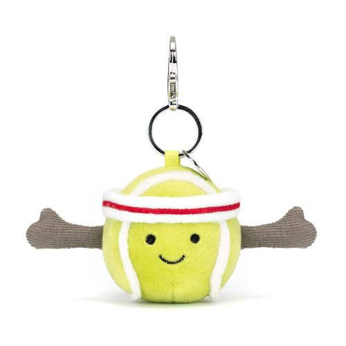 Jellycat Amuseables Tennis Ball Bag Charm, 2.5 inches | Sports Plush Keychain | Gift for Sports Fans | Amazon (US)