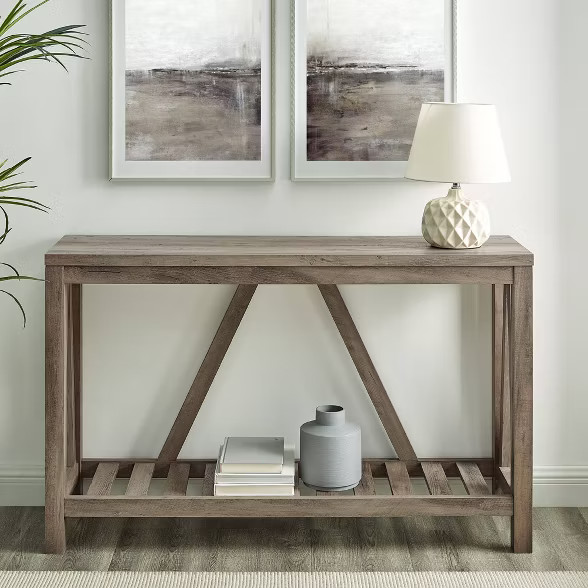 Taylen A Frame Farmhouse Entryway Console Table - Saracina Home | Target