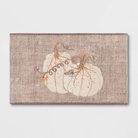 1'8"x2'10" Harvest Layering Pumpkin Rug - Threshold™ | Target