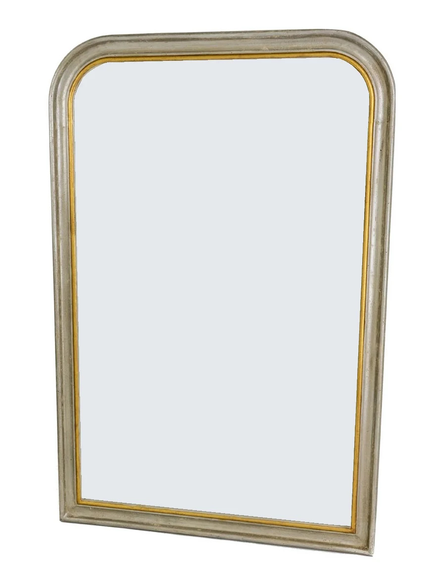 Silver & Gold Louis Philippe Wall Mirror - Large | Greene & Co Interiors