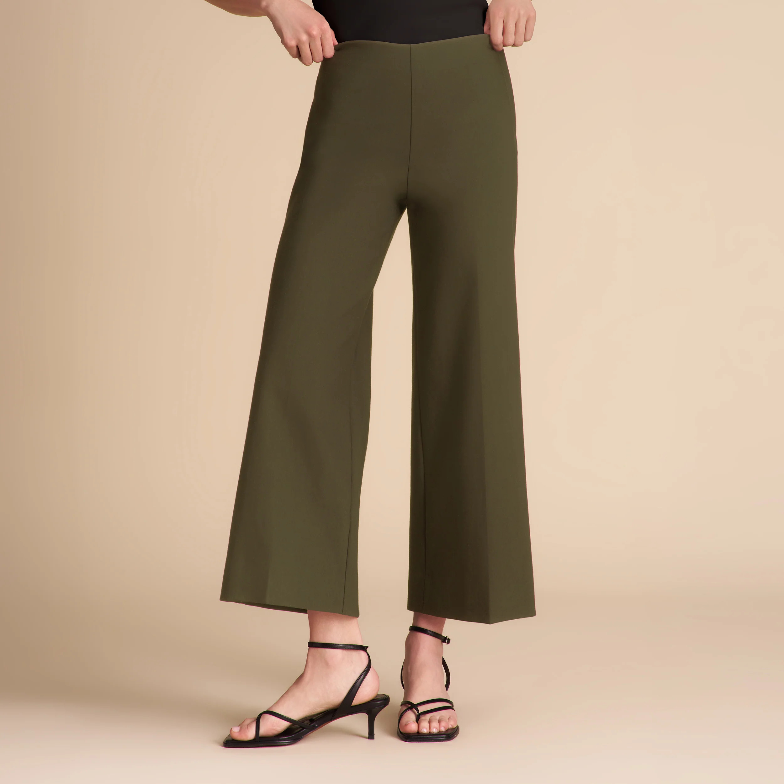 Adler Stretch Culotte - Eco PowerStretch :: Dark Olive | MM LaFleur