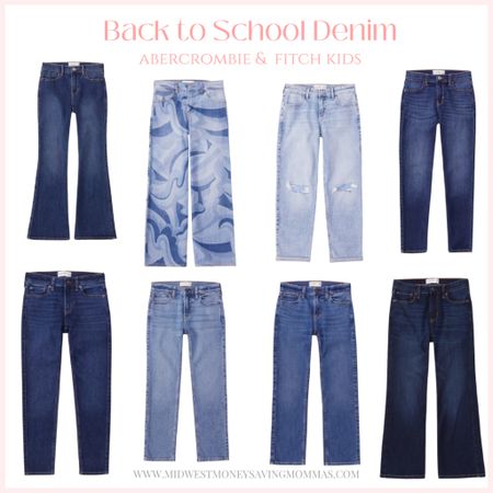 Back to School Denim

Bts  jeans  blue jeans  A&F  Abercrombie & Fitch Kids  fall fashion  skinny jeans  flare jeans  bootcut jeans 

#LTKkids #LTKBacktoSchool #LTKstyletip