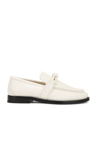 Bottega Veneta Astaire Flat Loafer in String | FWRD | FWRD 