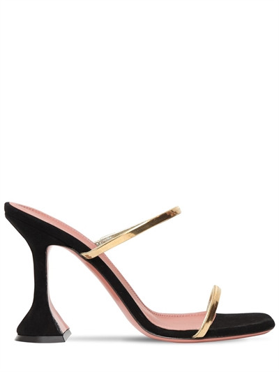 100MM GILDA METALLIC LEATHER SANDALS | Luisaviaroma
