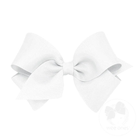 CLASSIC GROSGRAIN - SMALL (MANY COLORS AVAILABLE) WHITE - WHT | Simply Carolina