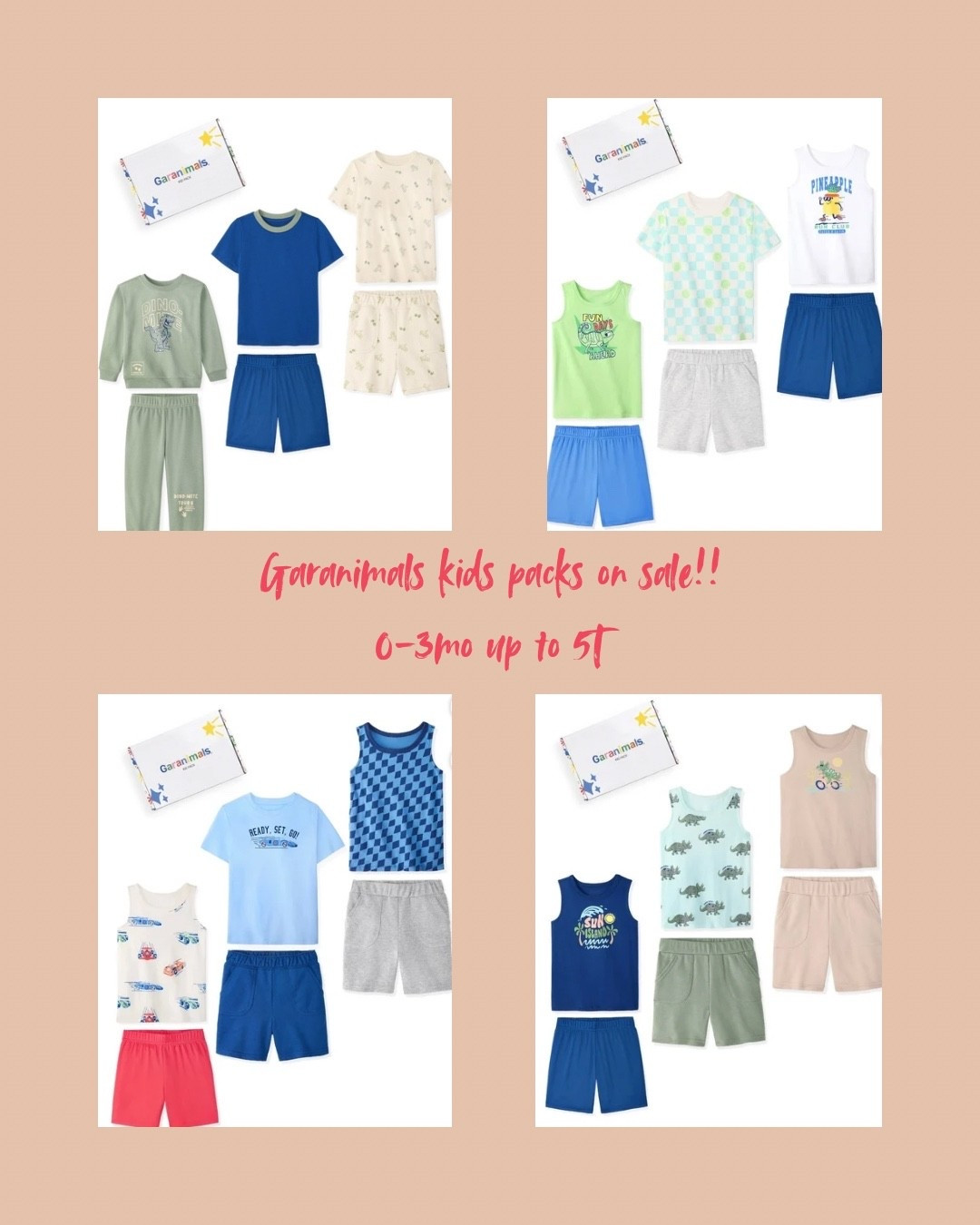 Garanimals kids packs offer an excellent value for parents looking to refresh their child's wardrobe with affordable, stylish options. Each pack includes six mix-and-match pieces for just $12.59, making it easy to create a variety of outfits from a limited number of items. Designed with both fashion and practicality in mind, these packs feature colorful and comfortable clothing suitable for everyday wear. They are ideal for parents seeking budget-friendly solutions without compromising on quality or style. With Garanimals, dressing your little ones becomes a fun and stress-free experience, allowing kids to express their personalities through their outfits.

#LTKKids #LTKBaby #LTKmomlife