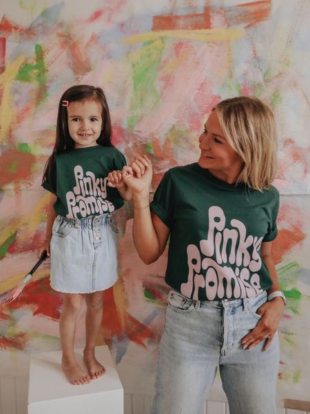 Pinky promise you'll be this little forever and ever? Even though they may not be, get this matching tee for the little ones you love!


#LTKkids #LTKbaby #LTKfamily