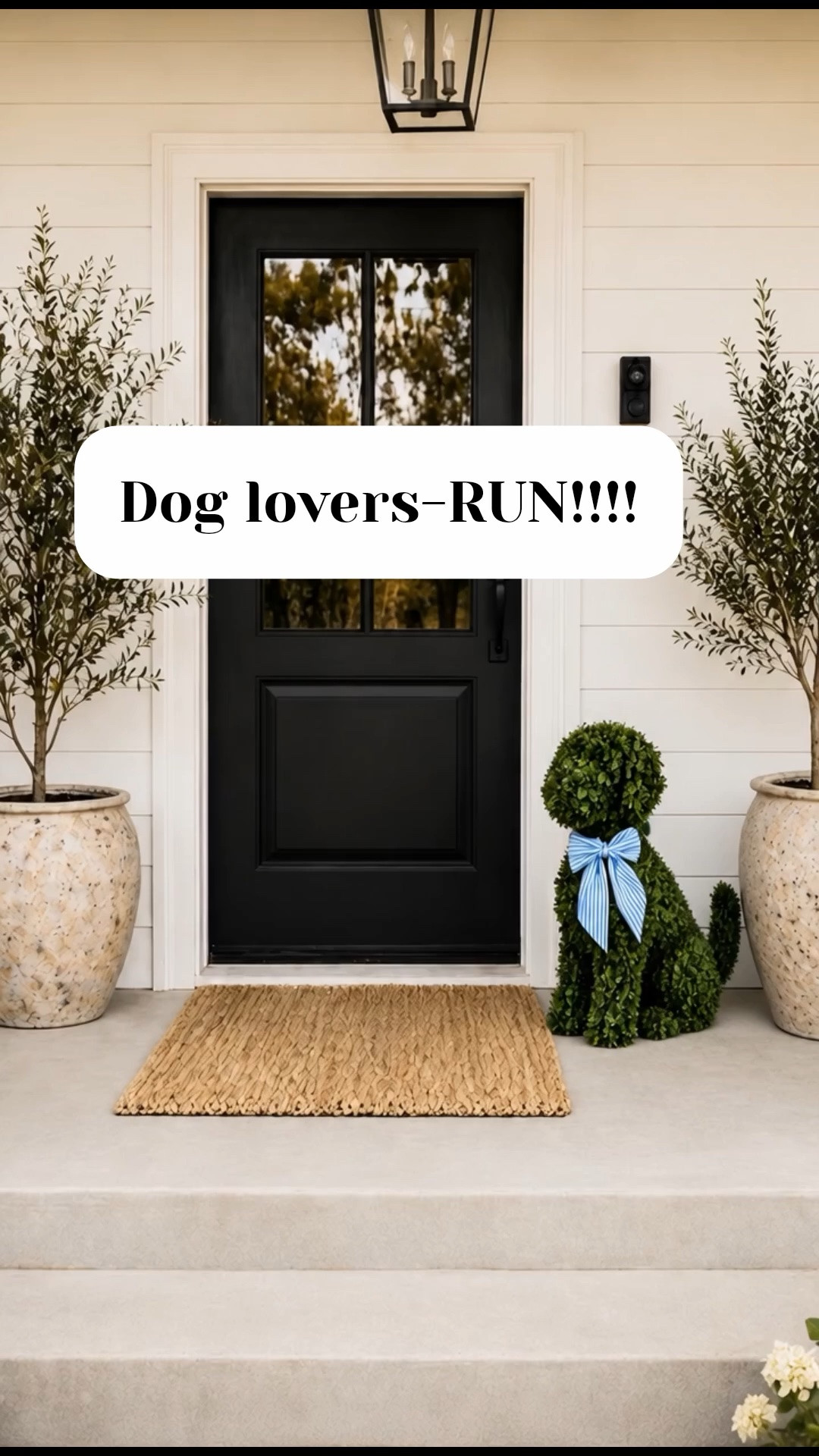 You guys sold the other one out but I just found this one at a good price. It’s 24 inches tall so it’s fairly good size dog lovers you need this on your front porch I added the bow. It is not included, but I would suggest adding one because it just makes it that much better. Front porch curb appeal.

#LTKHome