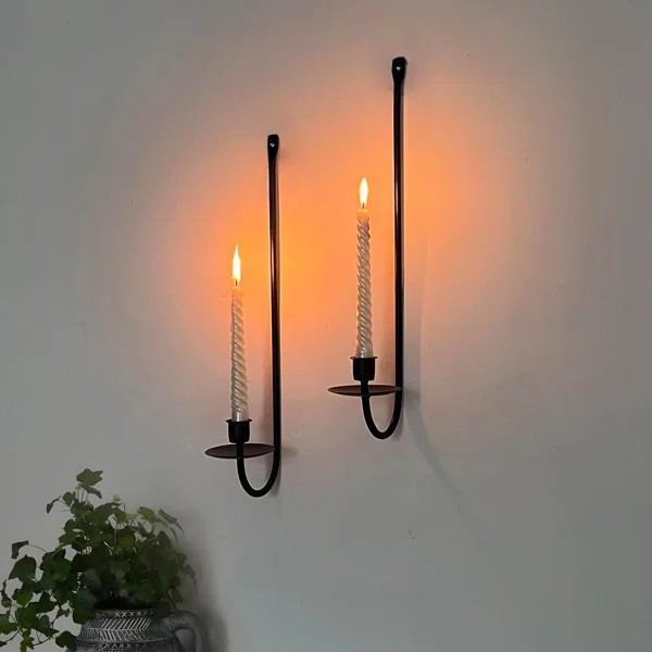 5'' H Metal Wall Candlestick (Set of 2) | Wayfair North America