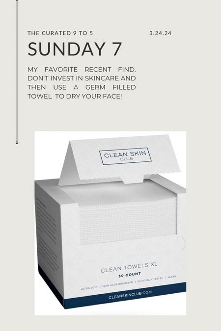 Clean skin club, face towels, beauty find, Amazon find

#LTKbeauty