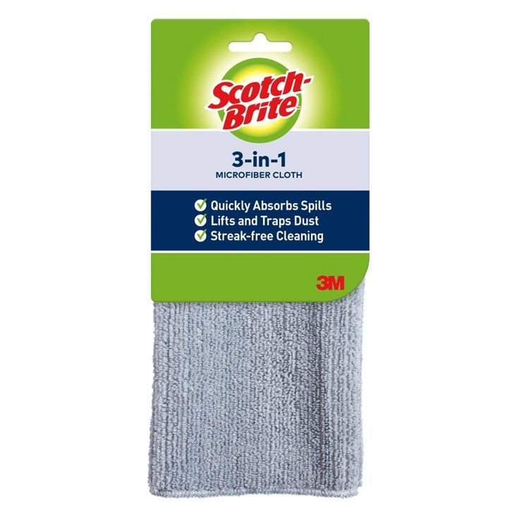 Scotch-Brite 3-in-1 Microfiber Cleaning Cloth | Target