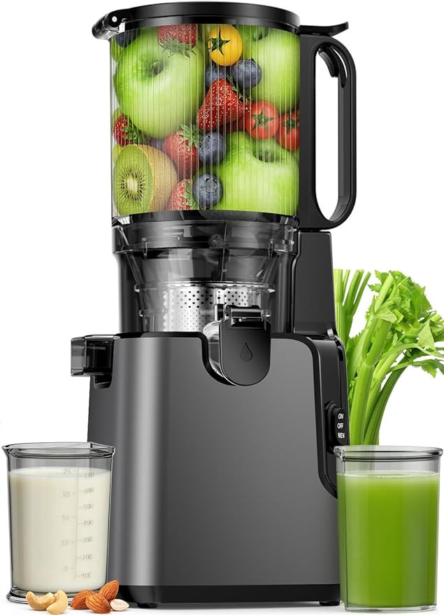 Juicer Machines with 5.8" Large Chute, 2-in-1 Cold Press Juicer for Whole Vegetables Fruits 400W,... | Amazon (US)