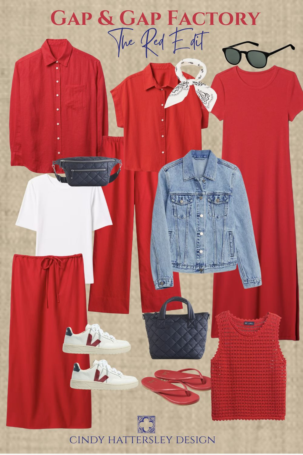Beautiful red separates from the Gap and Gap Factory 

 #LTKSummerEdit #LTKSeasonal #LTKOver40